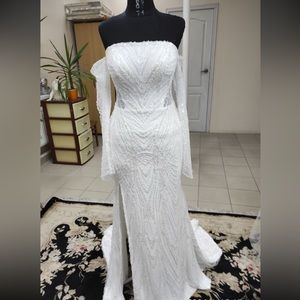 Custom made bridal dress